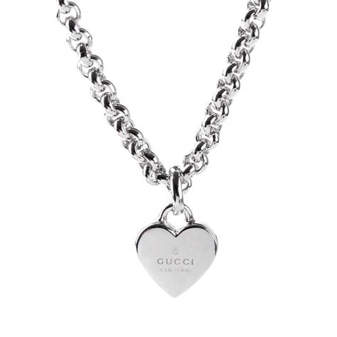 gucci heart locket|gucci heart chain necklace.